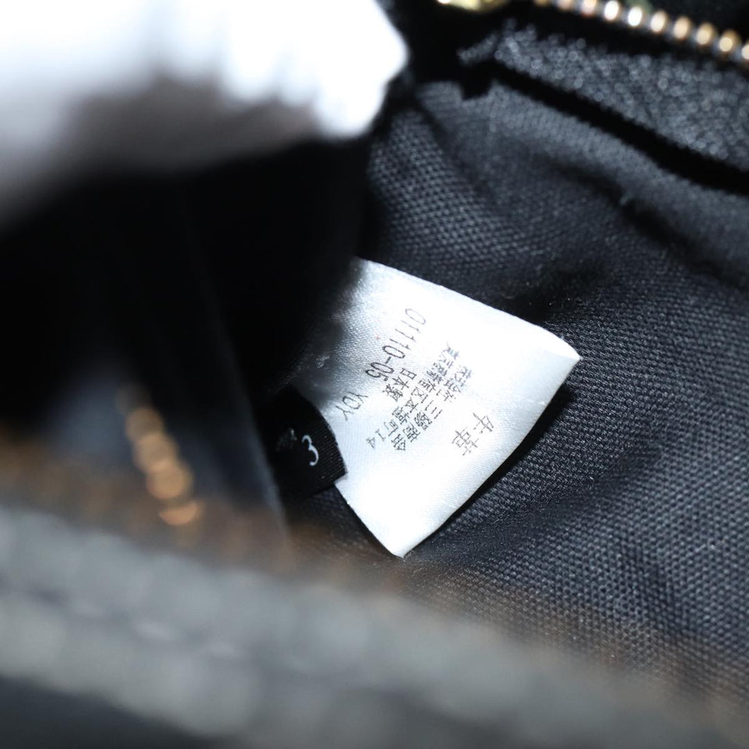 Burberry Hand Bag Canvas Black Auth bs13113