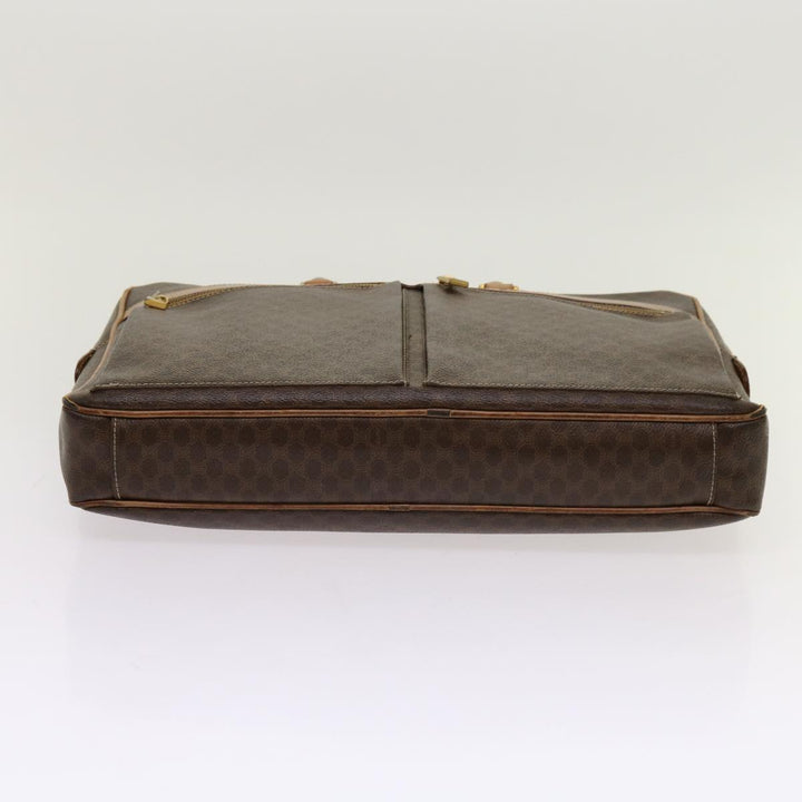 Celine Macadam Canvas Hand Bag PVC Brown Auth bs13120
