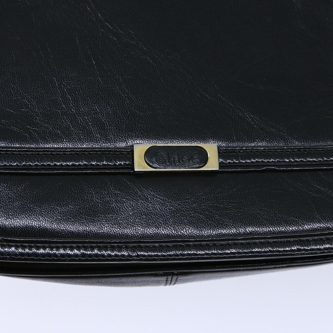 Chloe Shoulder Bag Leather Black bs13128