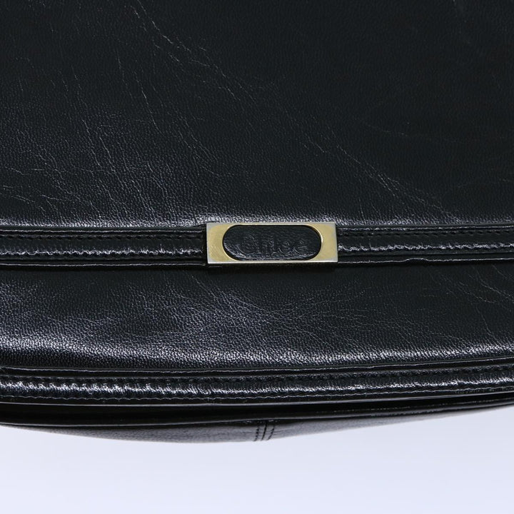 Chloe Shoulder Bag Leather Black bs13128
