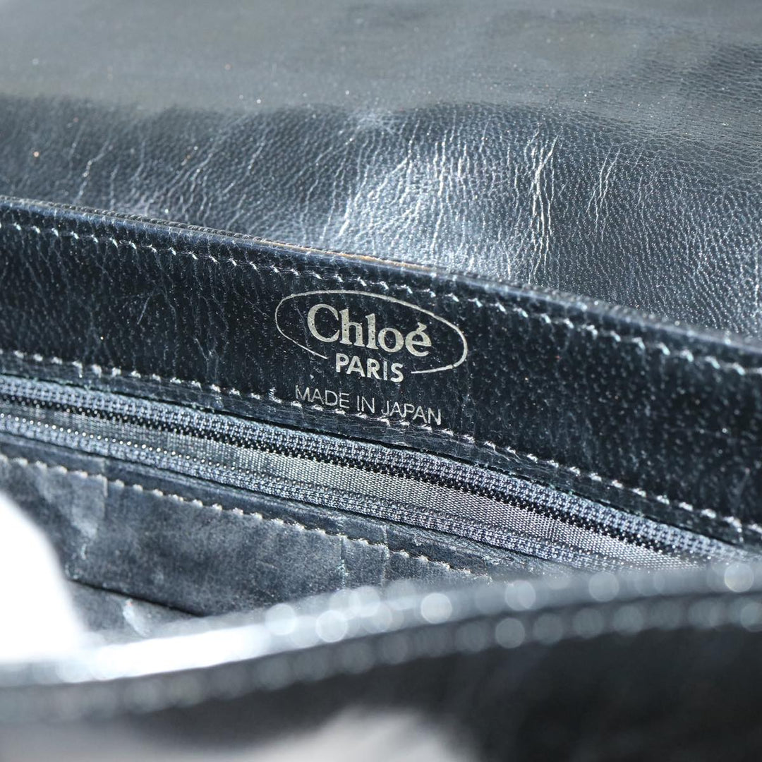 Chloe Shoulder Bag Leather Black bs13128