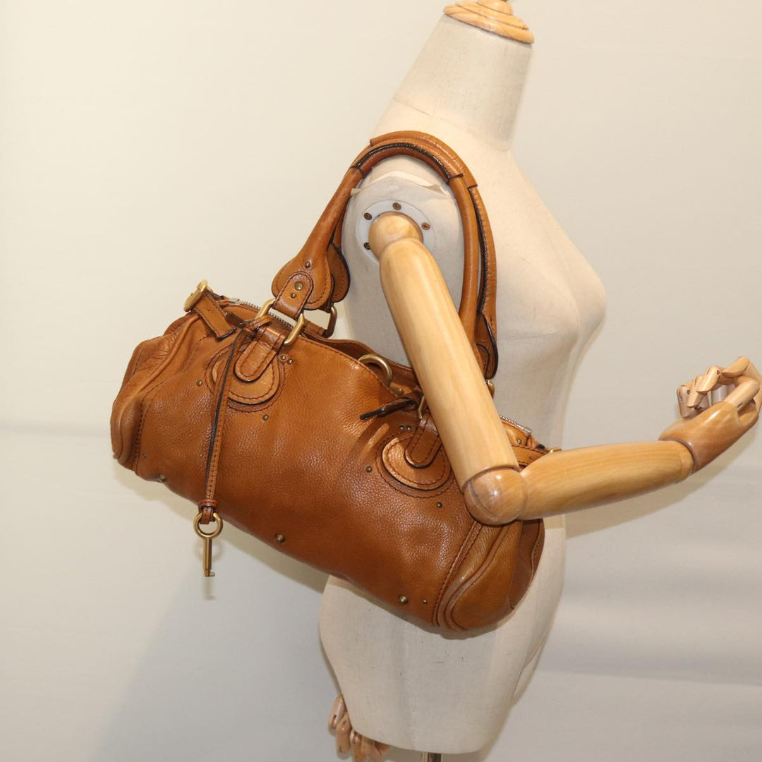 Chloe Paddington Hand Bag Leather Brown bs13218