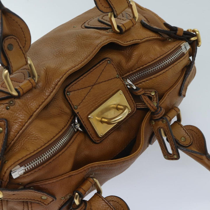Chloe Paddington Hand Bag Leather Brown bs13218