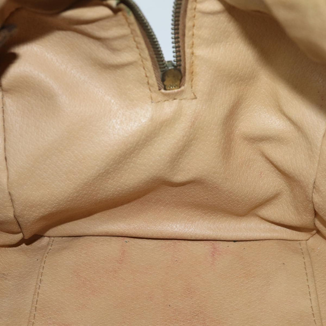 Celine Macadam Canvas Boston Bag PVC Brown Auth bs13254