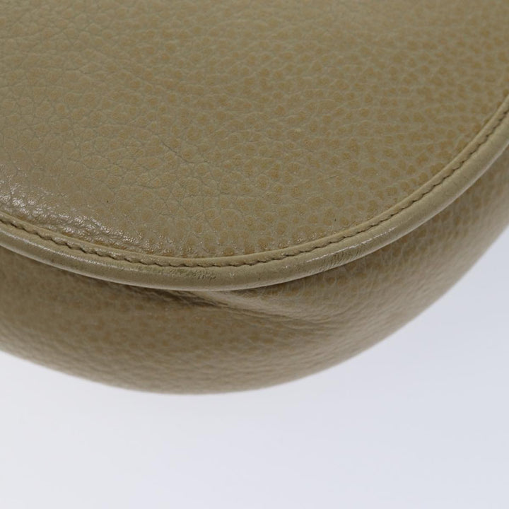 CHRISTIAN Top quality Dior Shoulder Bag Leather Beige Auth bs13271