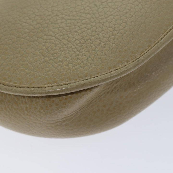 CHRISTIAN Top quality Dior Shoulder Bag Leather Beige Auth bs13271