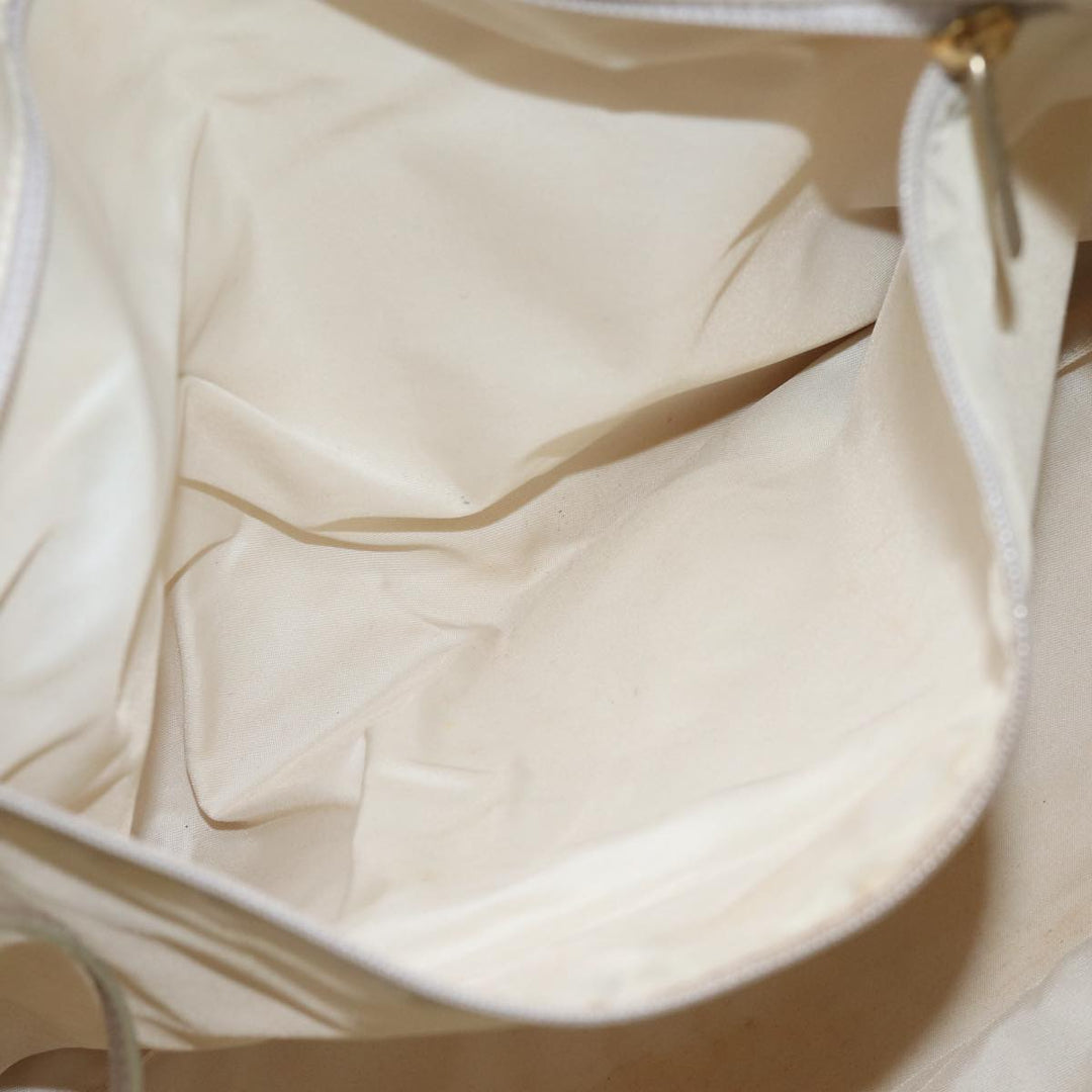 Chanel New Travel Line Tote Bag Nylon Beige CC Auth bs13324