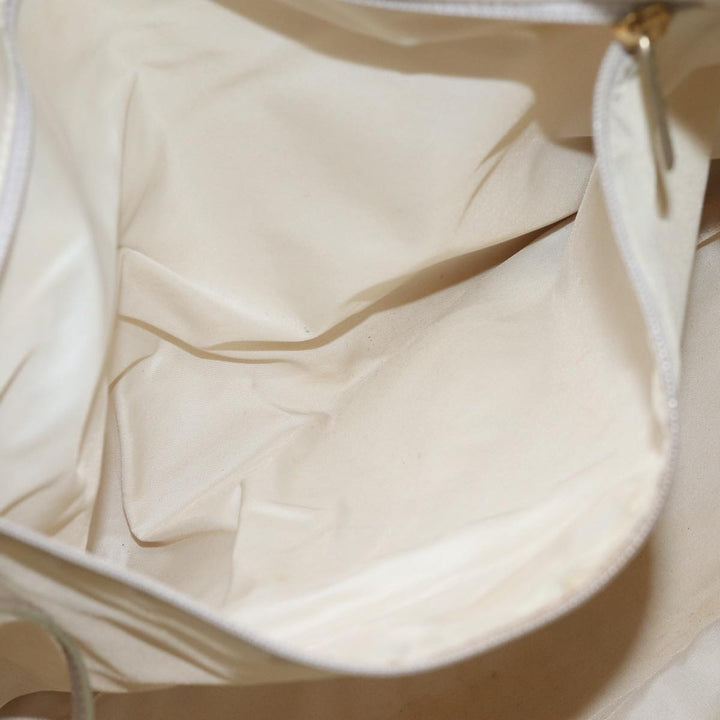 Chanel New Travel Line Tote Bag Nylon Beige CC Auth bs13324