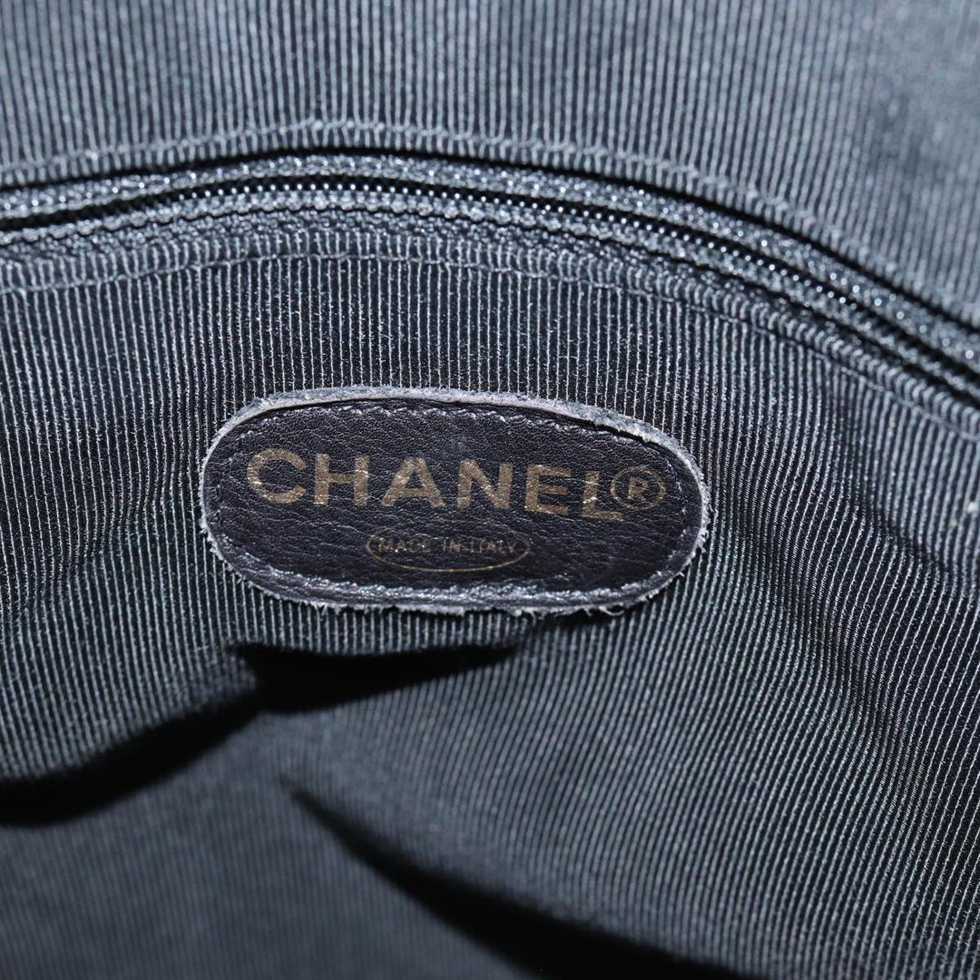 Chanel COCO Mark Chain Shoulder Bag Patent Black CC Auth bs13327