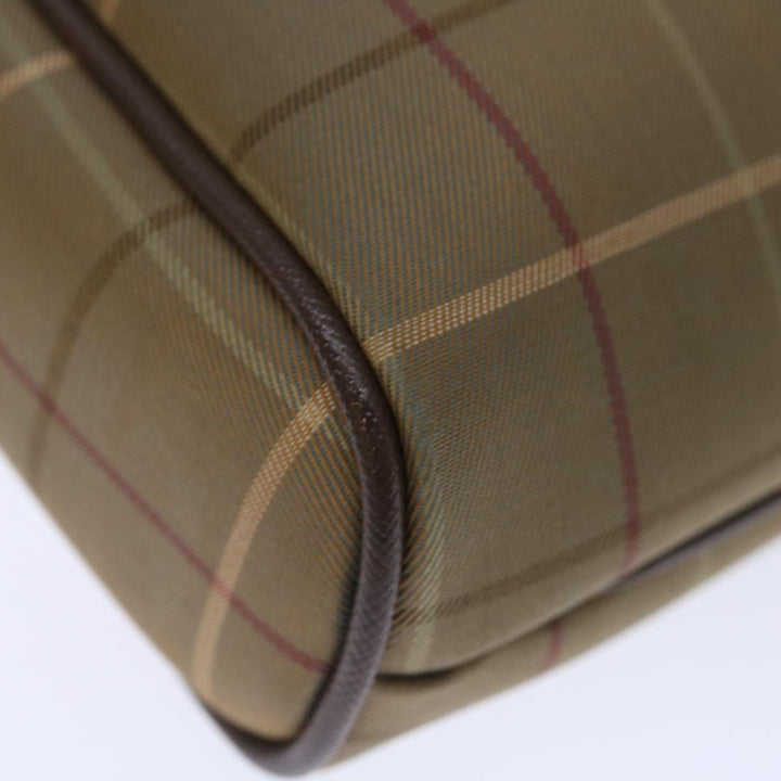 BurberrySs Nova Check Clutch Bag Canvas Brown Auth bs13367