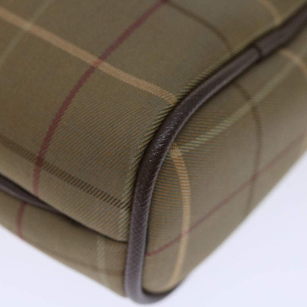 BurberrySs Nova Check Clutch Bag Canvas Brown Auth bs13367