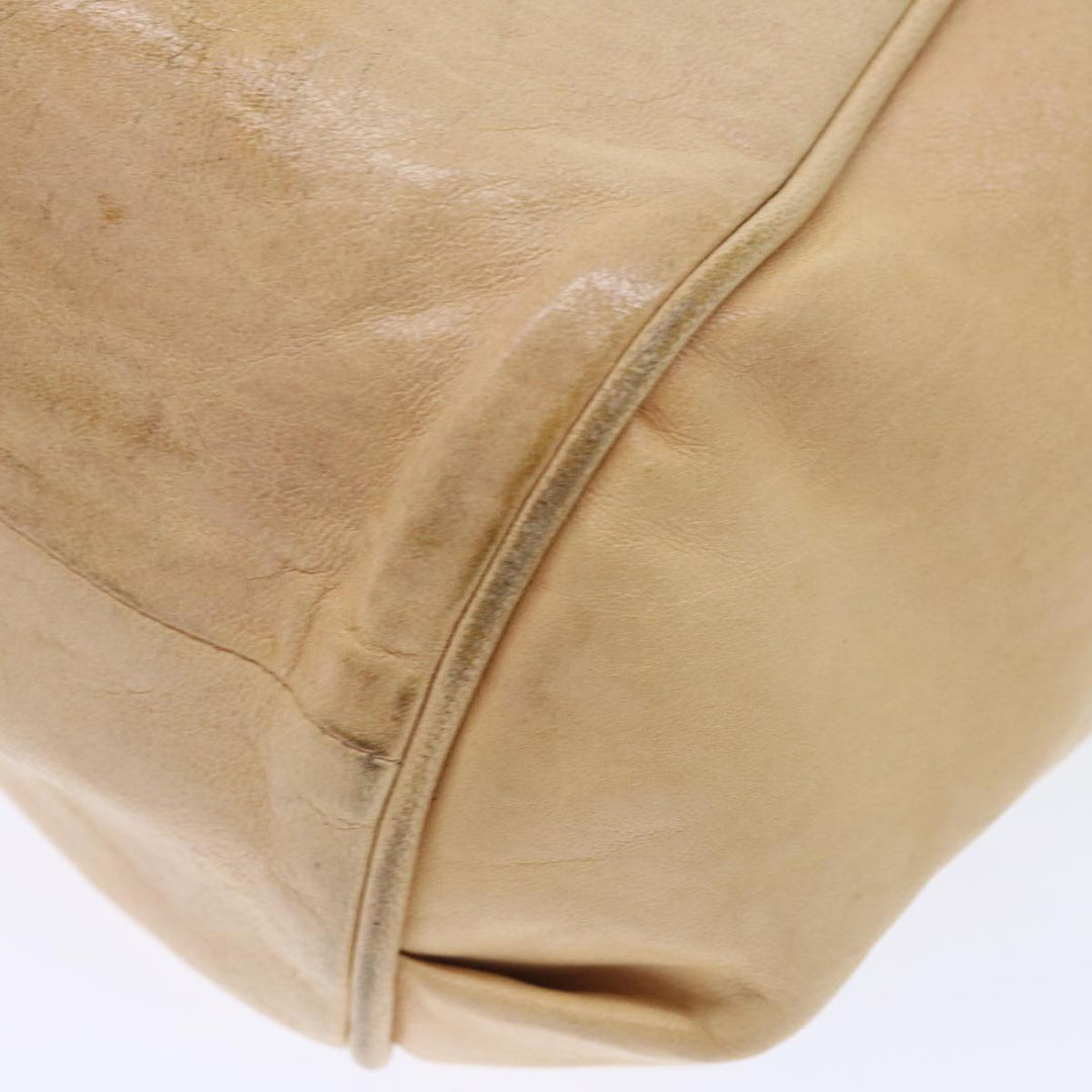 Chloe Etel Hand Bag Leather Beige bs13382