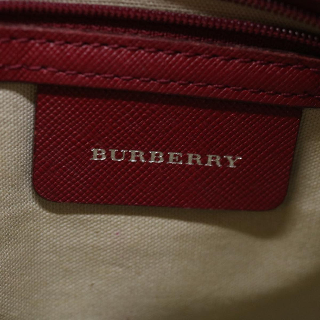 Burberry Nova Check Shoulder Bag Canvas Beige Auth bs13392