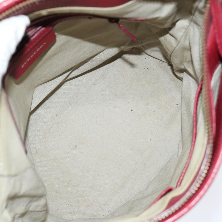 Burberry Nova Check Shoulder Bag Canvas Beige Auth bs13392