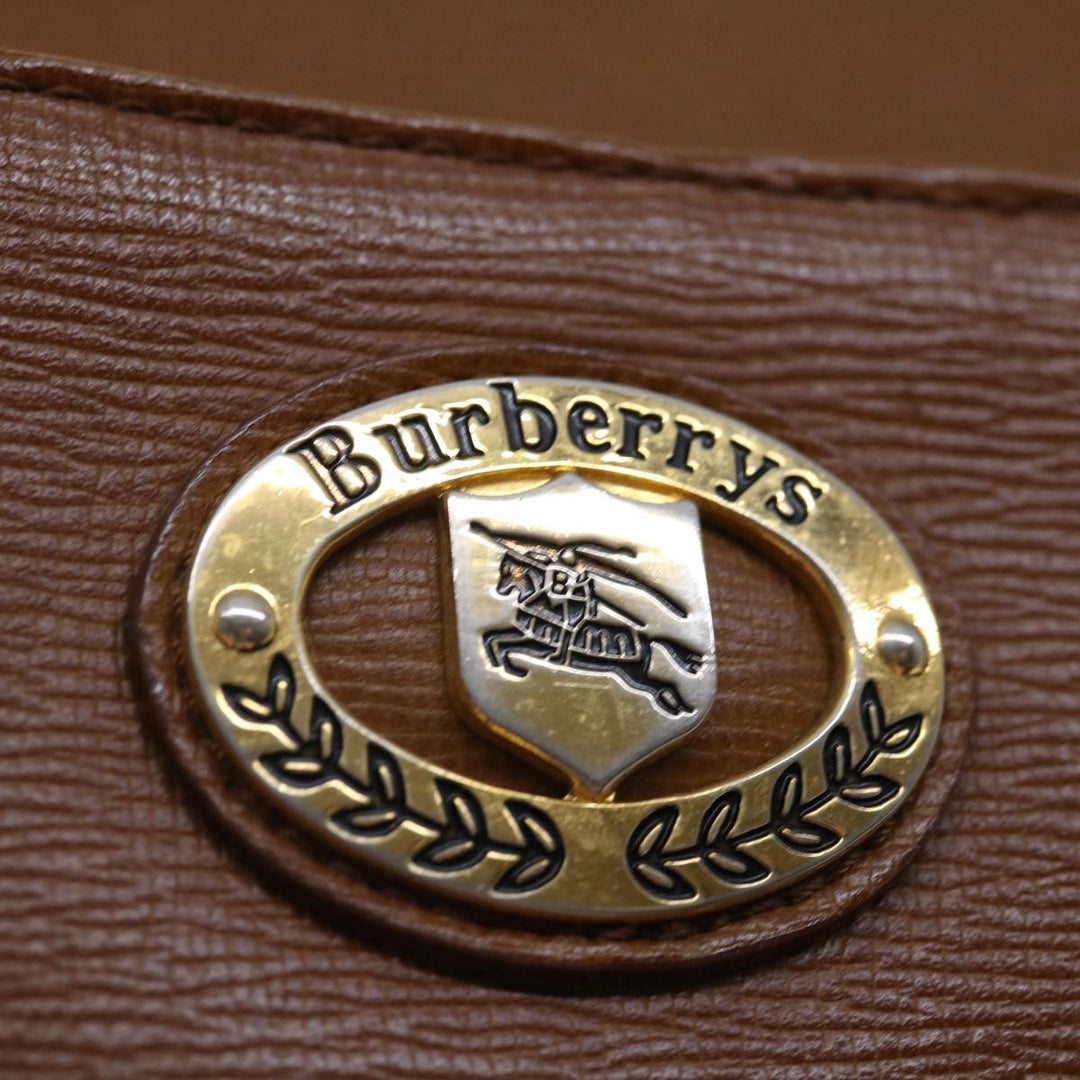 BurberrySs Shoulder Bag Leather Brown Auth bs13405