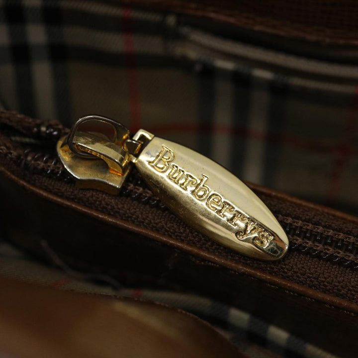 BurberrySs Shoulder Bag Leather Brown Auth bs13405