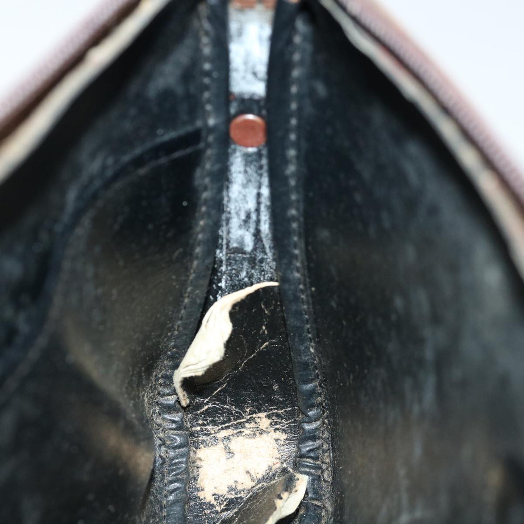 BurberrySs Nova Check Clutch Bag Canvas Beige Auth bs13410