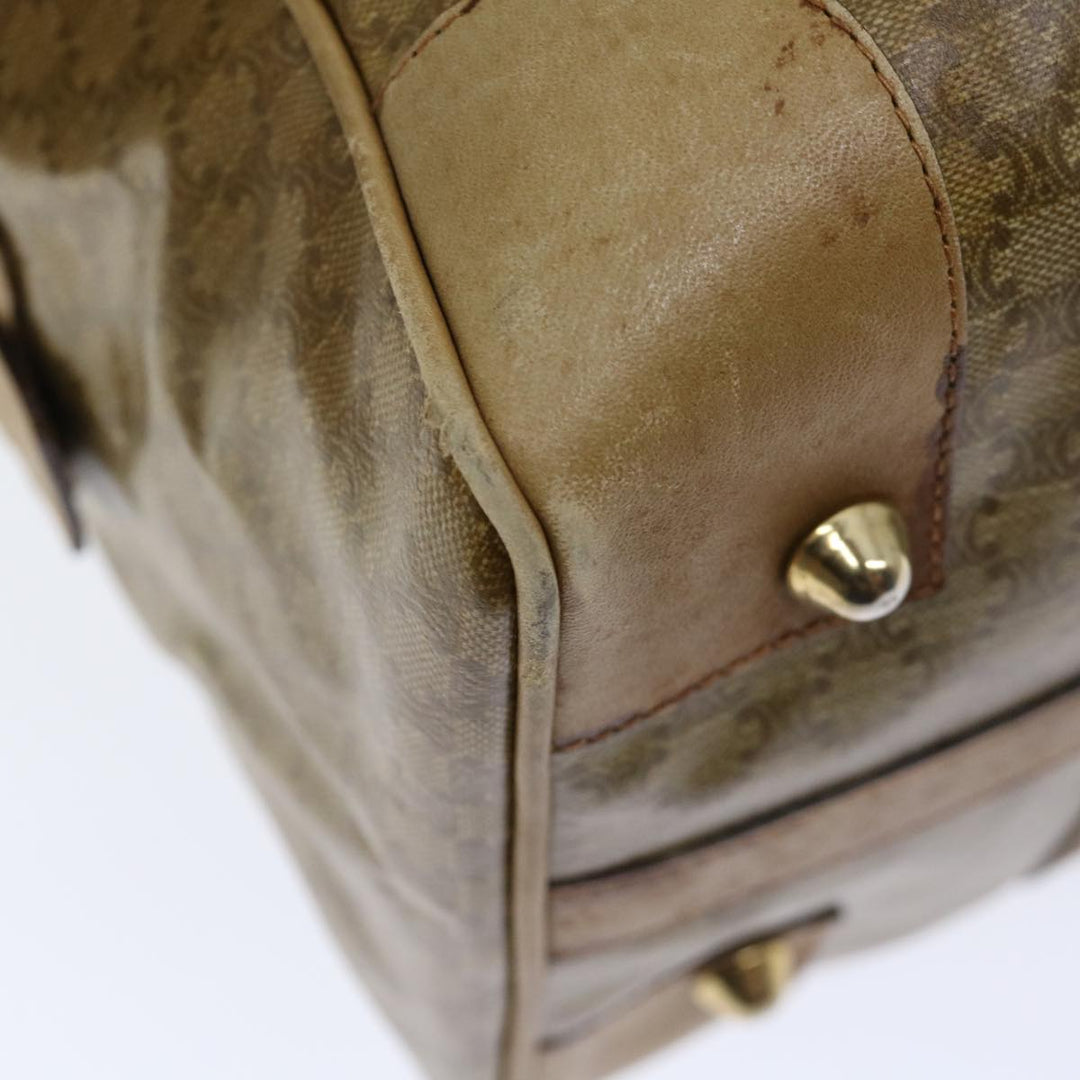 Celine Macadam Canvas Boston Bag Beige  13428