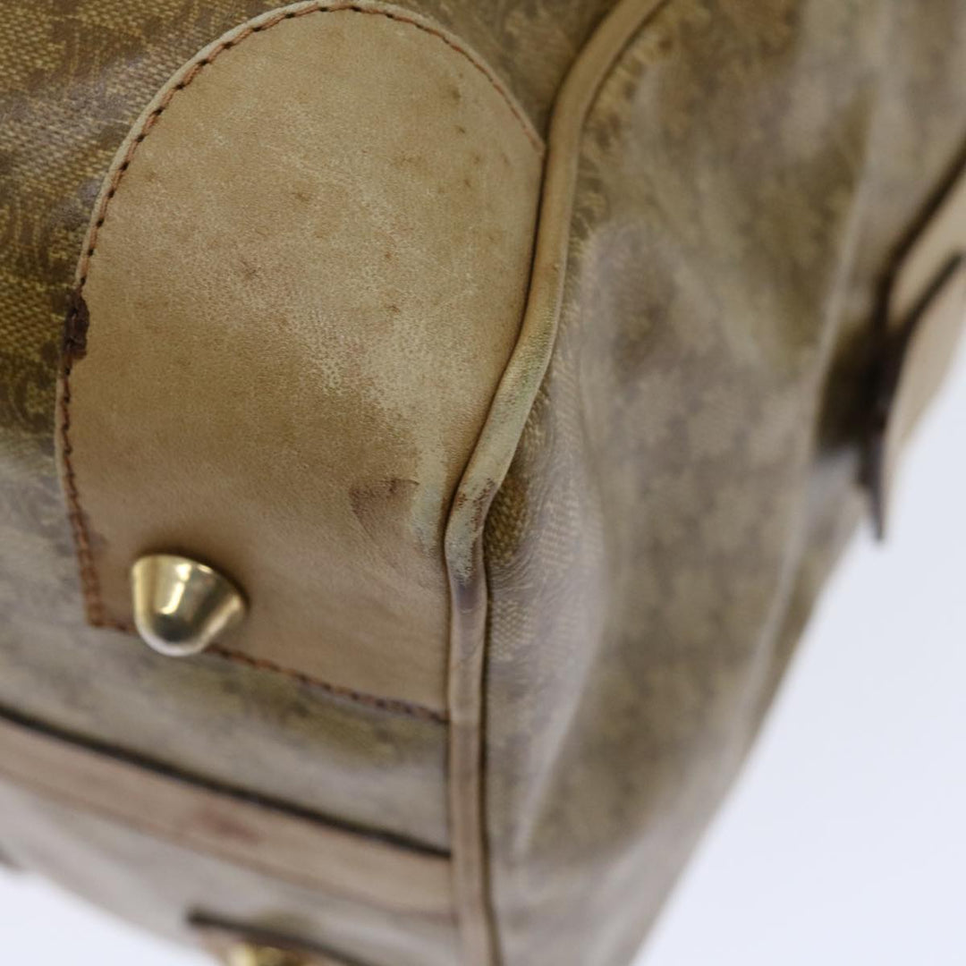 Celine Macadam Canvas Boston Bag Beige  13428