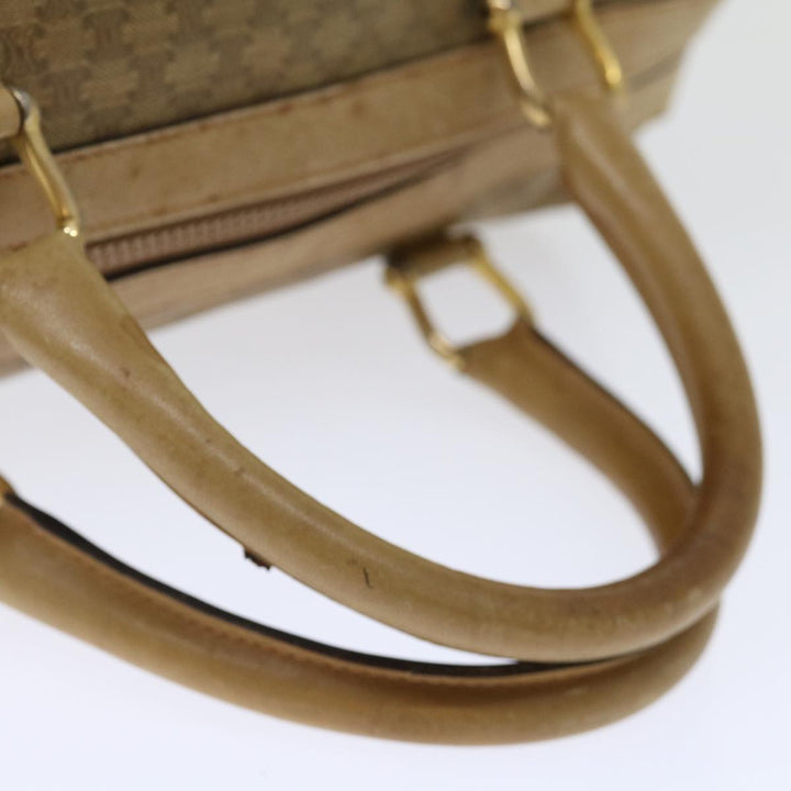 Celine Macadam Canvas Boston Bag Beige  13428