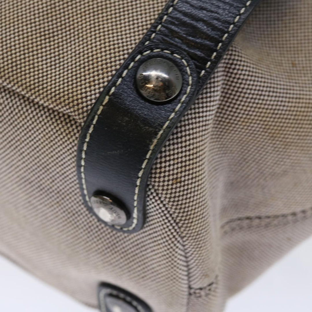 Burberry Blue Label Hand Bag Canvas Beige Auth bs13465