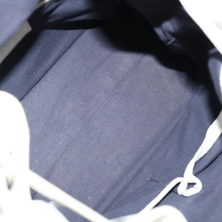 Burberry Tote Bag Canvas White Auth bs13470