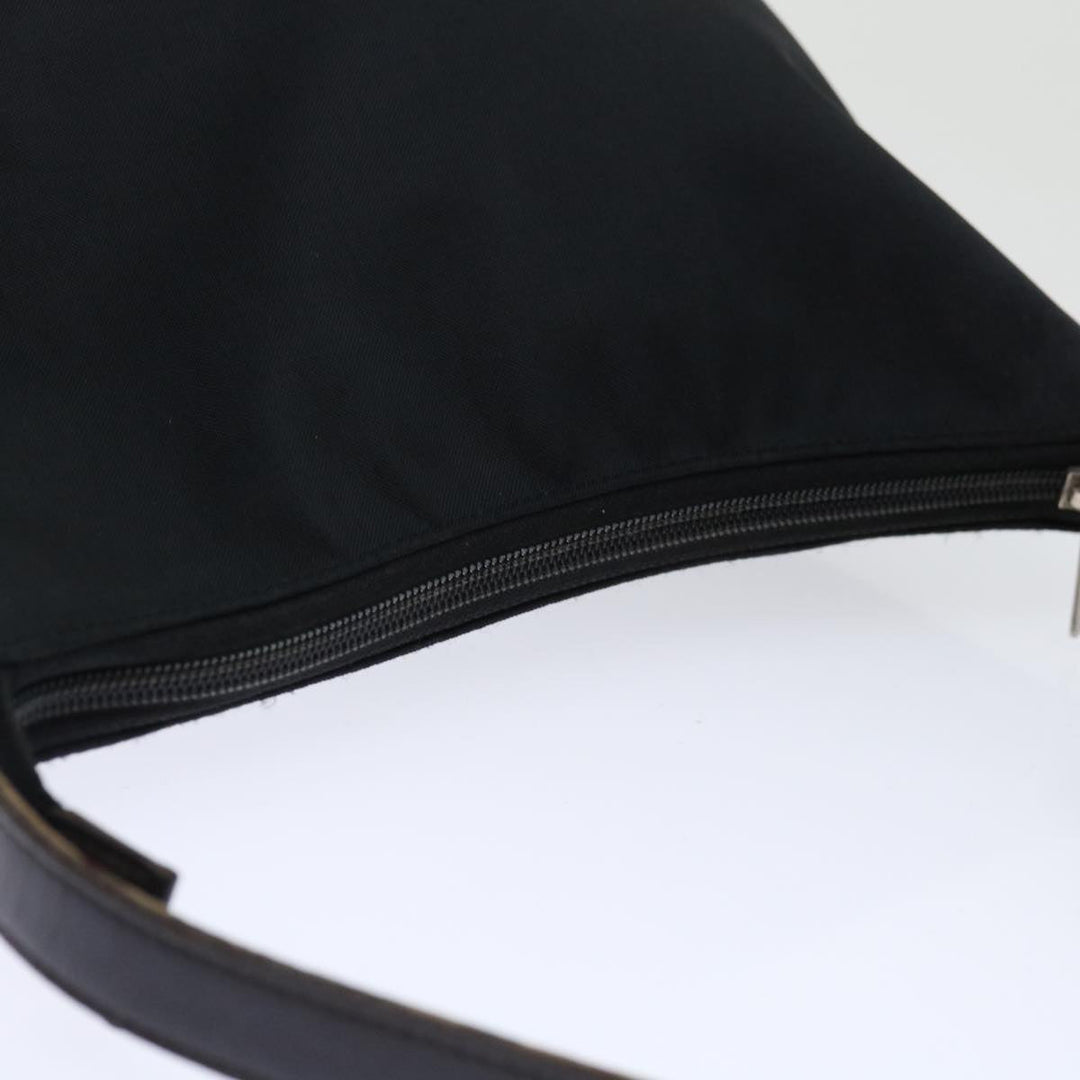 Burberry Nova Check Blue Label Shoulder Bag Nylon Beige Black Auth bs13514