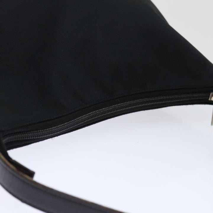 Burberry Nova Check Blue Label Shoulder Bag Nylon Beige Black Auth bs13514