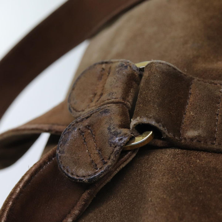 Top Quality Chanel COCO Mark Backpack Suede Brown CC Auth bs13597