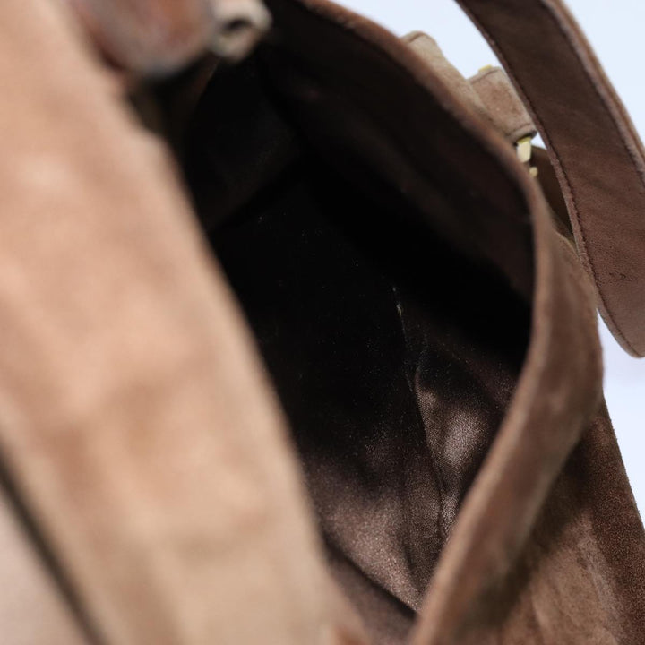 Top Quality Chanel COCO Mark Backpack Suede Brown CC Auth bs13597