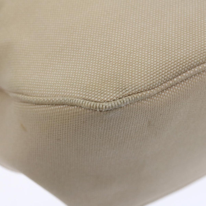 Burberry Blue Label Hand Bag Canvas Beige Auth bs13611