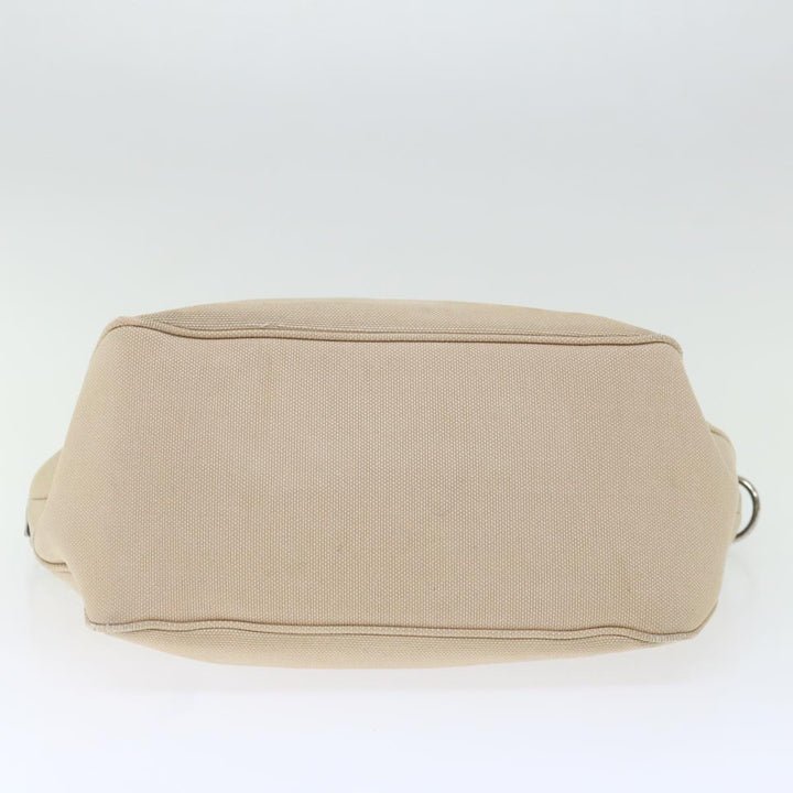 Burberry Blue Label Hand Bag Canvas Beige Auth bs13611