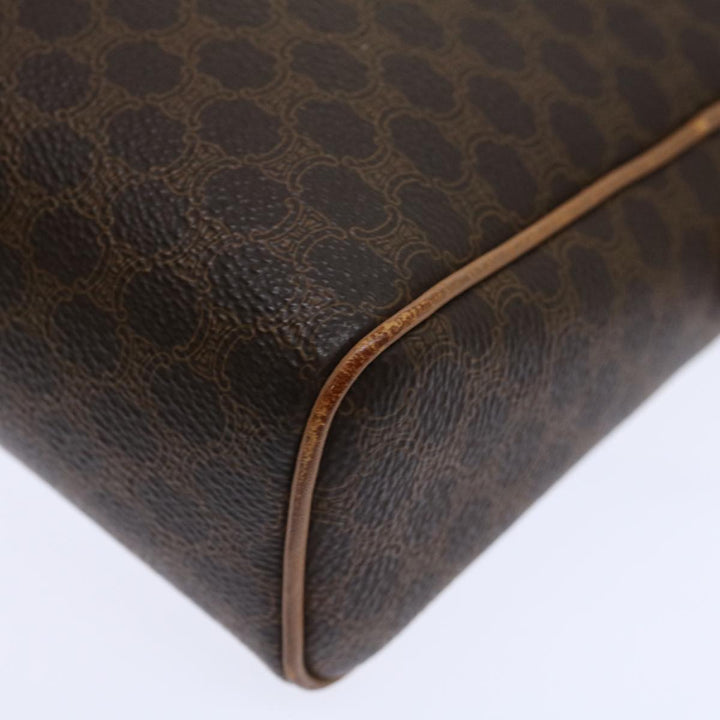 Celine Macadam Canvas Clutch Bag PVC Brown Auth bs13616