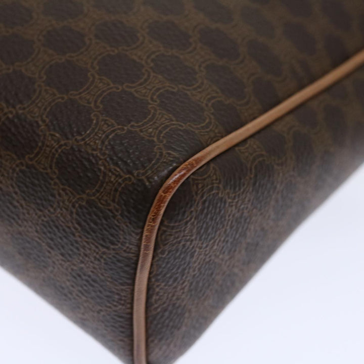 Celine Macadam Canvas Clutch Bag PVC Brown Auth bs13616