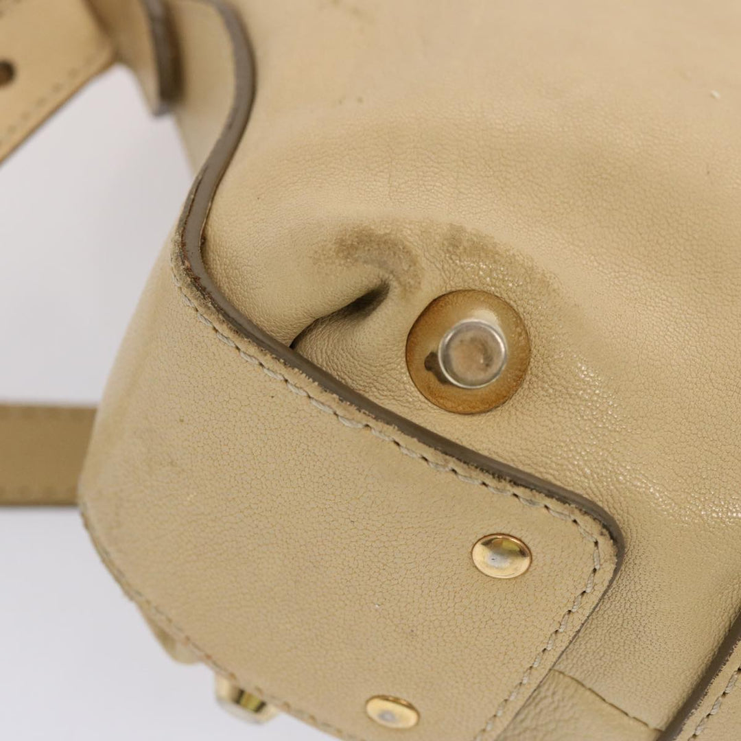 Chloe Hand Bag Leather 2way Beige bs13698