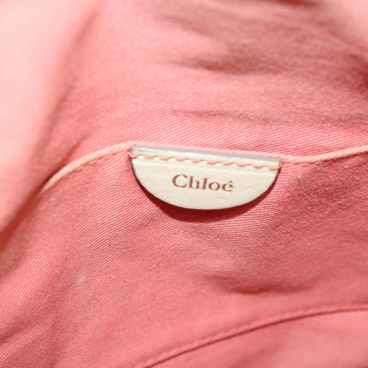 Chloe Hand Bag Leather 2way Beige bs13698