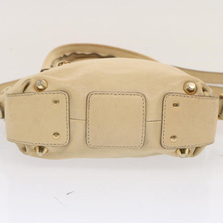 Chloe Hand Bag Leather 2way Beige bs13698