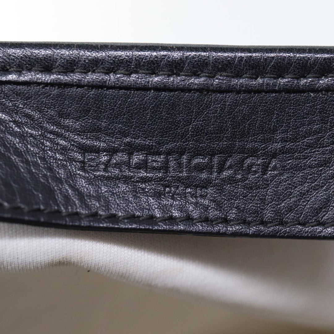 Top Quality Balenciaga Cabas S Hand Bag Canvas White Black Auth bs13699