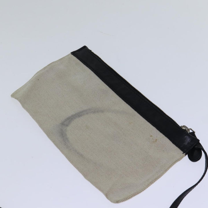Top Quality Balenciaga Cabas S Hand Bag Canvas White Black Auth bs13699