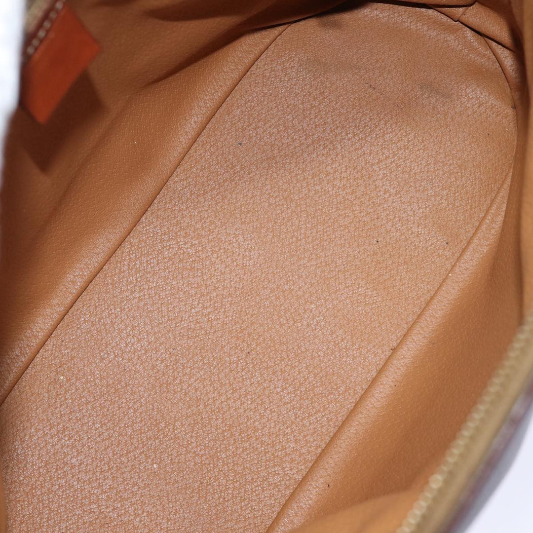 Top Quality Celine Macadam Canvas Hand Bag PVC Brown Auth bs13750