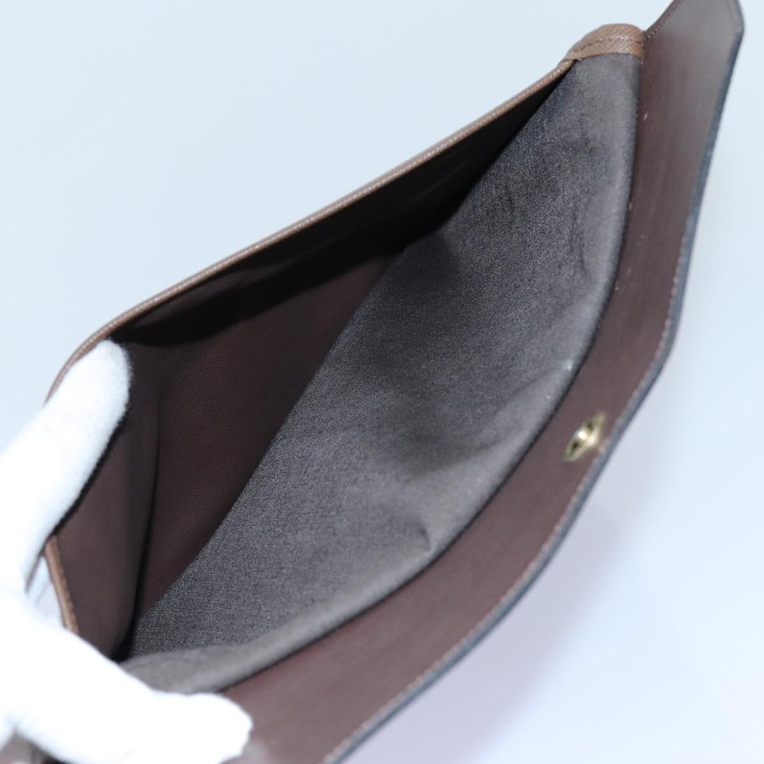 BurberrySs Nova Check Clutch Bag Canvas Beige Brown Auth bs13777