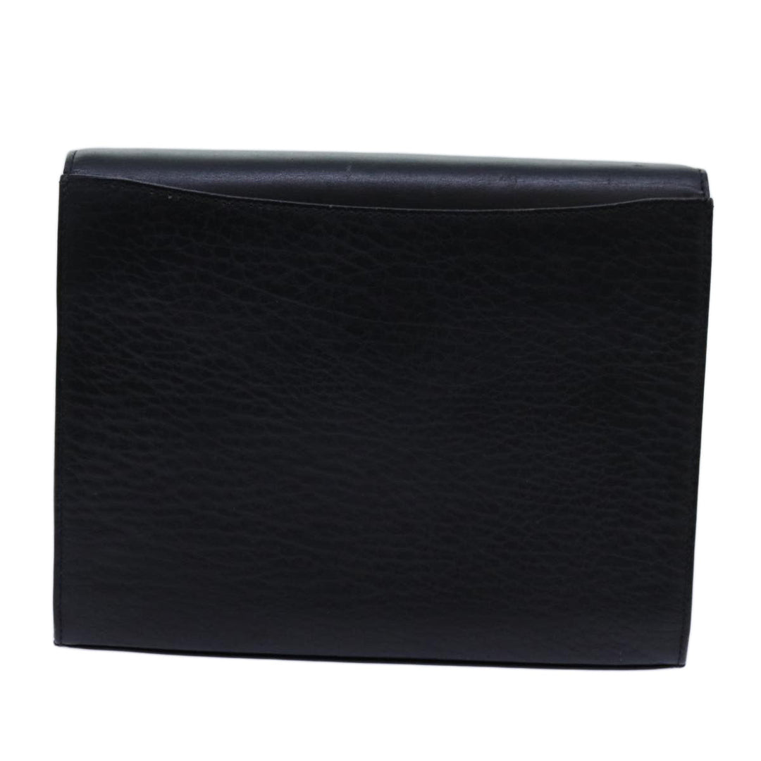 BurberrySs Shoulder Bag Leather Black Auth bs13801