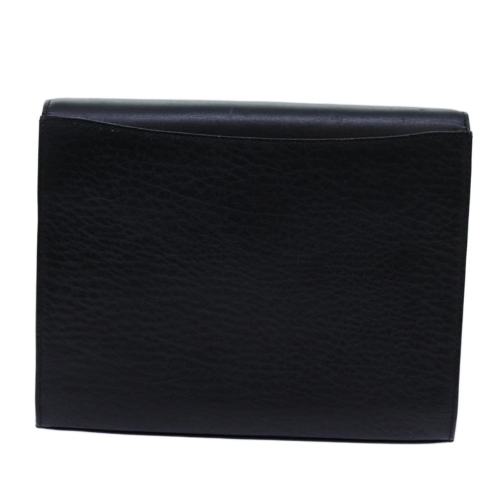 BurberrySs Shoulder Bag Leather Black Auth bs13801