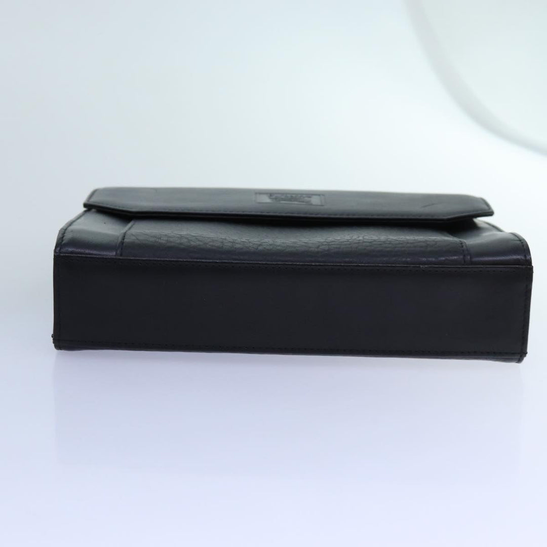 BurberrySs Shoulder Bag Leather Black Auth bs13801