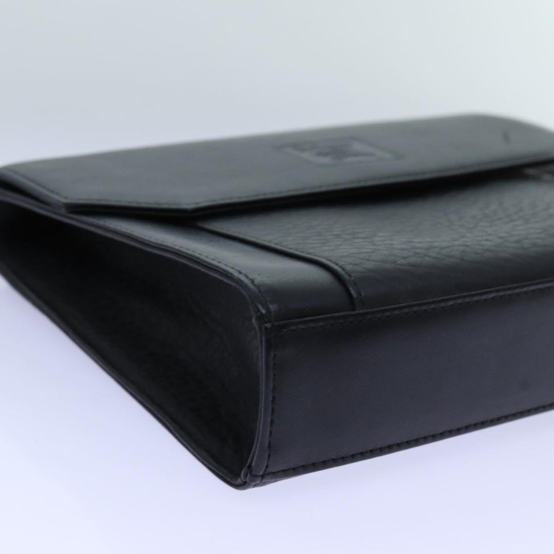 BurberrySs Shoulder Bag Leather Black Auth bs13801