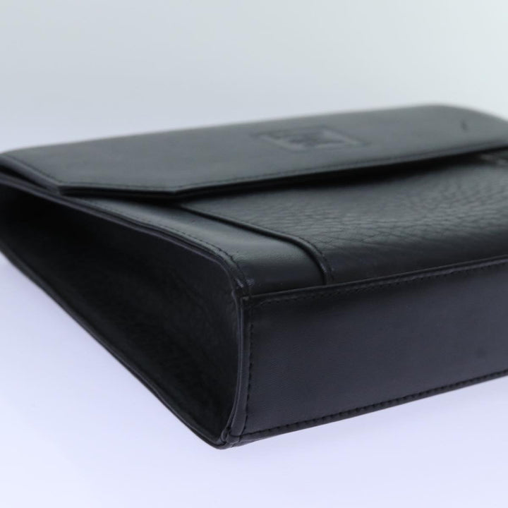 BurberrySs Shoulder Bag Leather Black Auth bs13801