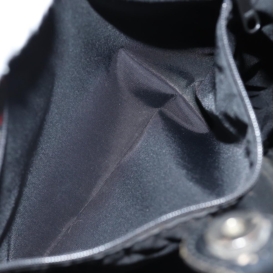 BurberrySs Nova Check Blue Label Shoulder Bag Canvas Black Auth bs13816