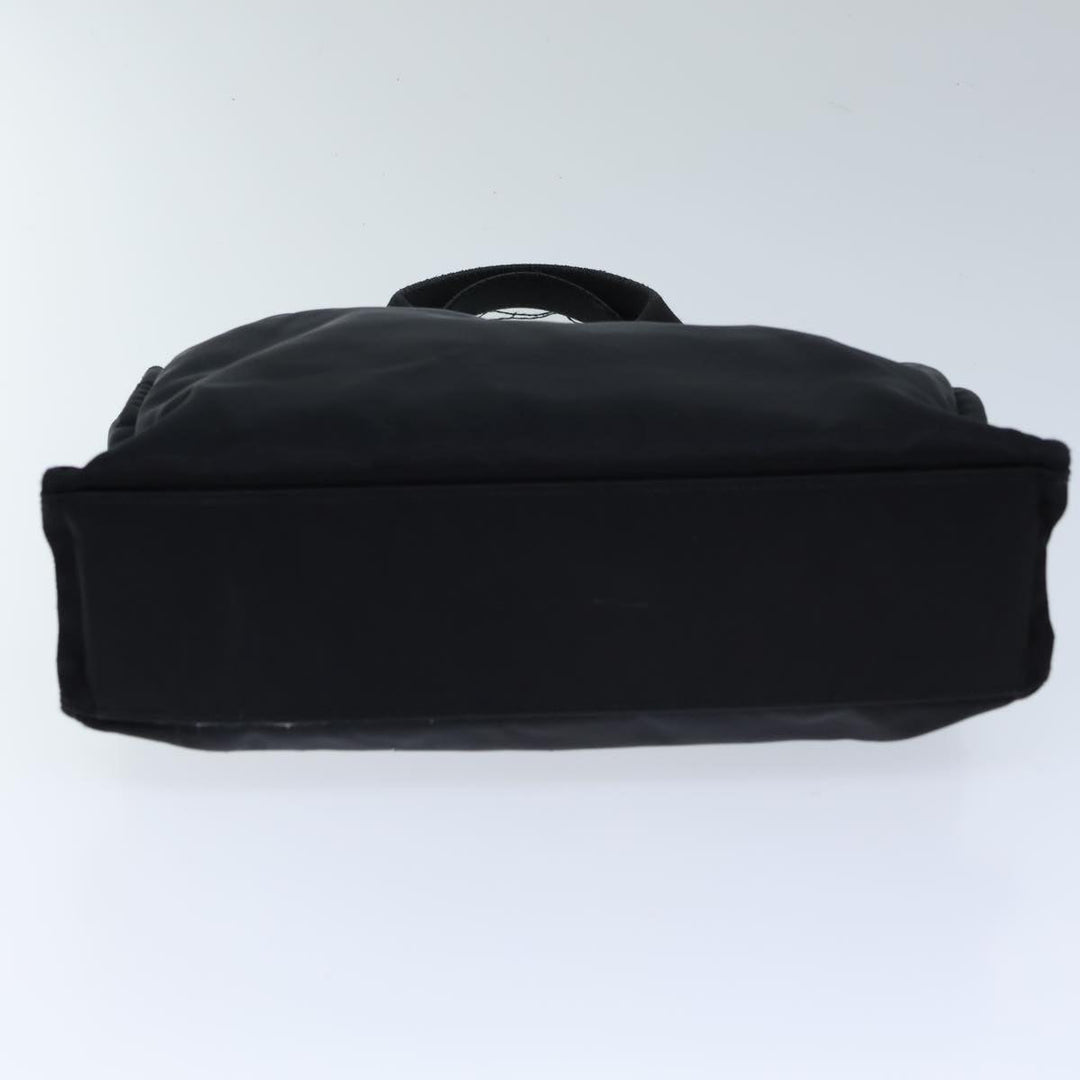 Burberry Nova Check Blue Label Hand Bag Nylon Beige Black Auth bs13817