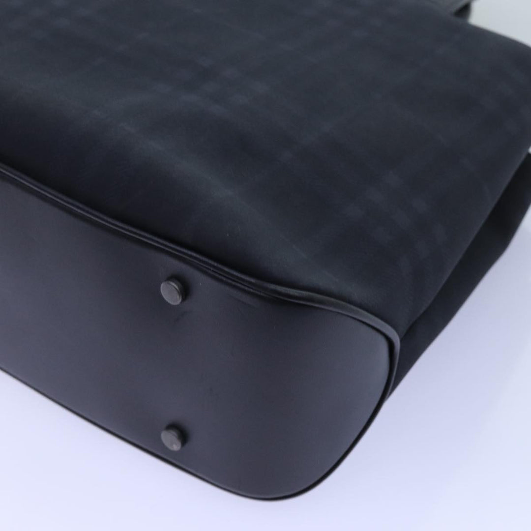 Burberry Nova Check Hand Bag Nylon Coin Purse Set Black Auth bs13820