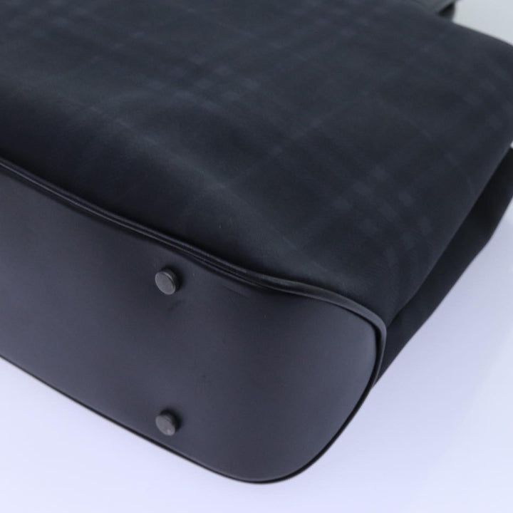 Burberry Nova Check Hand Bag Nylon Coin Purse Set Black Auth bs13820